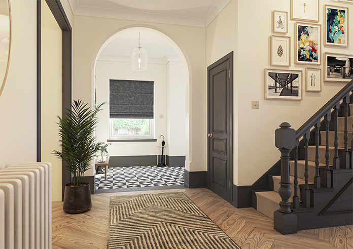 Darwin, Charcoal - Roman Blind - Image 6